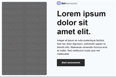 Split Screen Assessment template preview