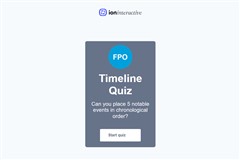 Timeline Quiz template preview