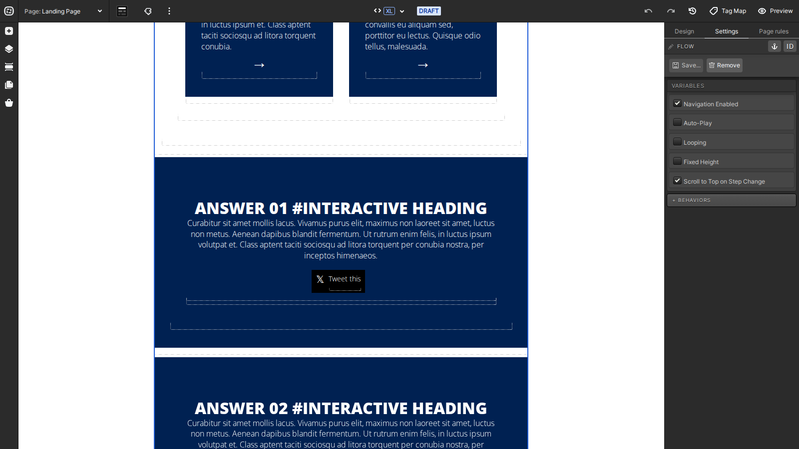 Flow selected in the current Creative Studio