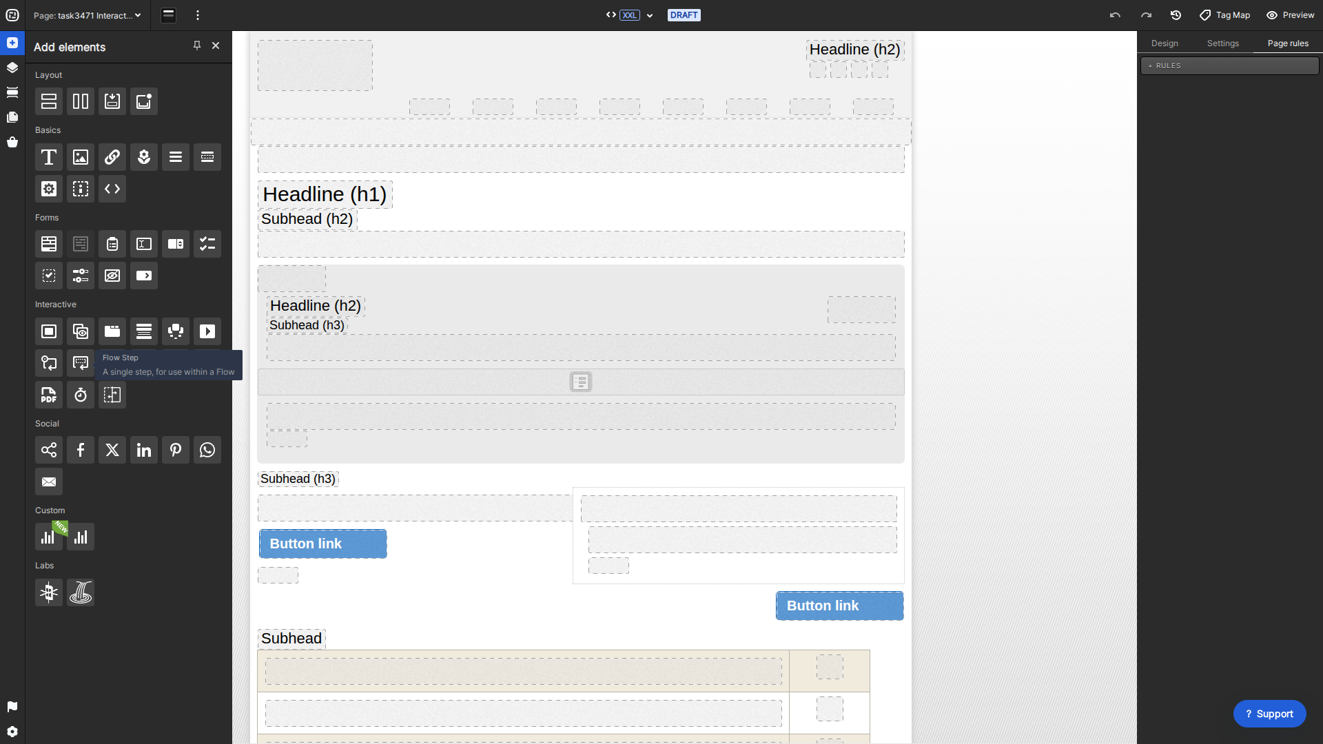 Current Creative Studio Flow Step interactive tool