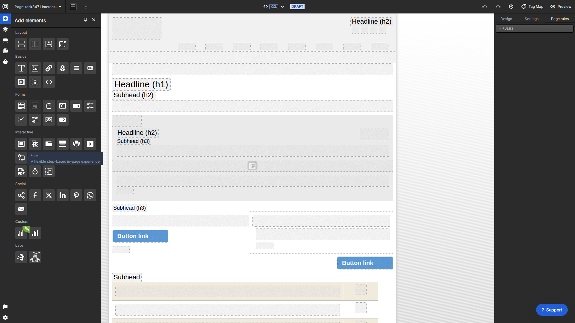 Current Creative Studio Flow interactive tool